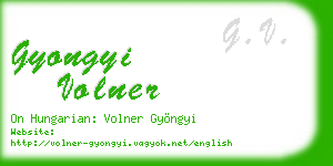 gyongyi volner business card